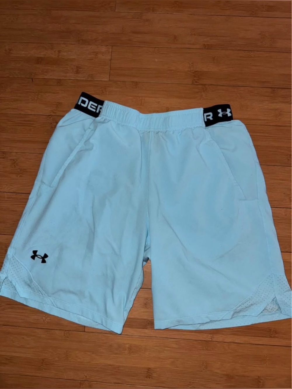 Under Armour Men's Pale Blue Performance Athletic Shorts